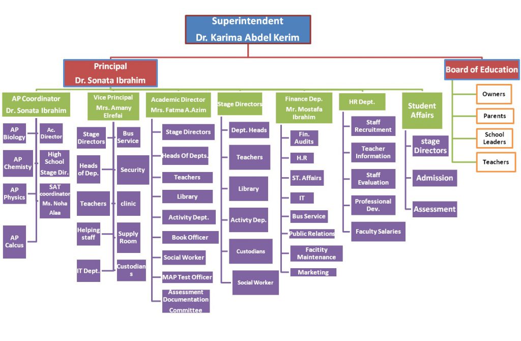 Organization Chart – Cairo Modern International School